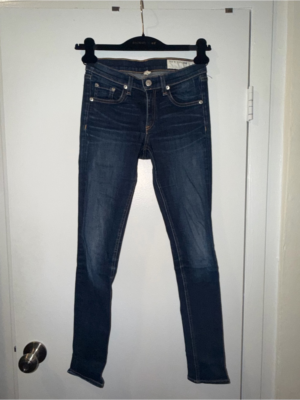 rag & bone Women's Dark Blue Skinny Jeans